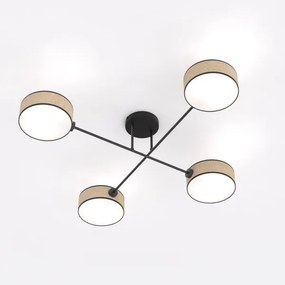 Felületre szerelt mennyezeti csillár MAGA 4xE14/10W/230V bézs