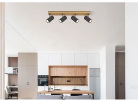 Globo 57911-4G - Spotlámpa ROBBY 4xGU10/35W/230V szürke/barna