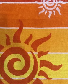 STROMBOLI Strandtörölköző narancs 165x90cm