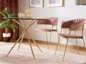 Azalia étkezőasztal kerek 80 cm víztiszta