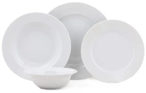 24 darabos fehér porcelán étkészlet