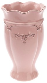 Renaissance kerámia váza, rózsaszín, 18 cm