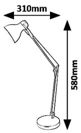 Rabalux 6409 - Asztali lámpa CARTER 1xE14/11W/230V