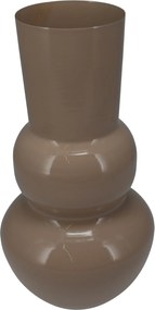 Dekoratív kerámia váza dekoratív barna 16x50cm