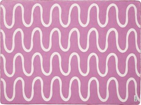 Rózsaszín takaró 150x200 cm Swirl – noo.ma