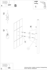 Sollux SL.1529 - Fali lámpa PASTELO 2xG9/8W/230V piros