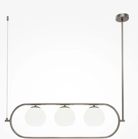MAYTONI MOD221PL-03N ERICH Modern Függesztett Lámpa Fehér, Nikkel E14 IP20