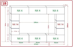 Prince Barcelona Concept 61 nappali bútor szett magasfényű fehér (273cm)