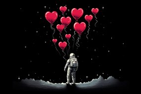 Poszter 30x20cm Asztronauta saját cellák