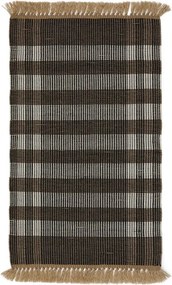 Fekete kétoldalas-kézi szövésű szőnyeg 60x90 cm Barani – Kave Home