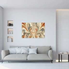 Kép - Örvények földszínekkel (90x60 cm)