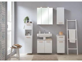 Fehér függő fürdőszoba szekrény 30x72 cm Set 931 - Pelipal