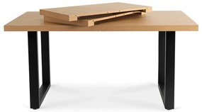 Étkezőgarnitúra 6 db. Fekete Bársony Irys székkel. Bővíthető asztal EDWIN 160-260 cm