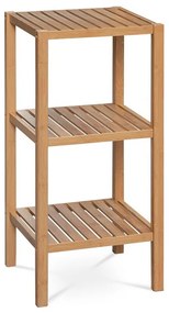 DR-011-5 tömör bambusz polc, natúr, 3 rekeszes