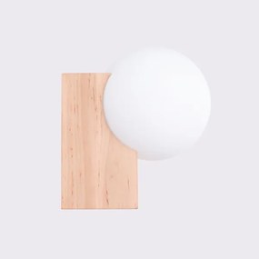 Sollux SL.1682 - Fali lámpa BULBO 1xG9/8W/230V bükkfa/fehér