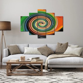 Absztrakt kép - színes spirál (150x105 cm)