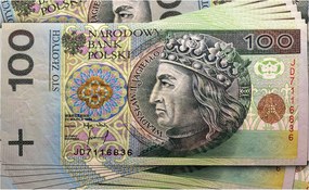 Flizelin fotótapéta Lengyel Arany bankjegyek a nappaliba 250x175 +ragasztó