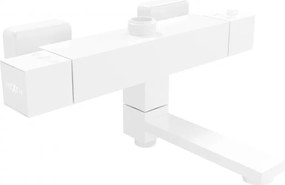 Mexen Cube termosztatikus kád-zuhany csaptelep, fehér - 77910-20