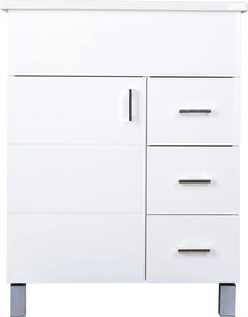 VivaStyle KARINA 85 lábon álló fürdőszobabútor 3 fiókos Sanovit ATRIA 9085 mosdóval 85 x 45,5 cm