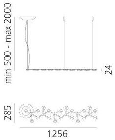 Artemide 1578050APP - LED Dimmelhető csillár zsinóron NET LED/45W/230V 3000K