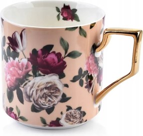 Porcelán bögre Pola Beige Rózsa 360 ml