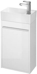 Cersanit Crea, akasztós szekrény + mosdó 40cm, SET B102, fehér, S801-276