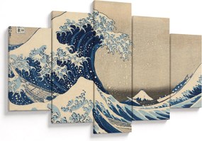 Kép - Katsushika Hokusai, Under the Wave off Kanagawa, reprodukciók (150x105 cm)