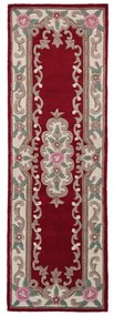 Aubusson piros gyapjú szőnyeg, 67 x 210 cm - Flair Rugs