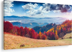 Egy kép egy színes őszi tájról (90x60 cm)