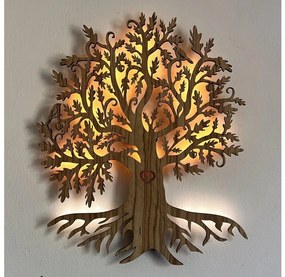 Li-Go 5747/DUB2 - LED fali dekoráció LED/10W/230V 45x55 cm tölgy