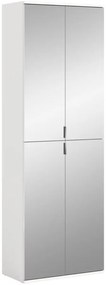 Project X 2 tükörajtós előszobai gardrób szekrény matt fehér