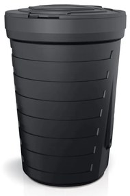 Esővíz hordó, átmérője 64,8 cm, 210 l, fekete