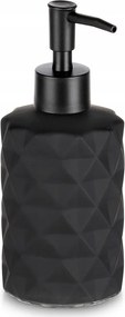 Fürdőszobai adagoló folyékony szappan gél tartály üveg fekete
