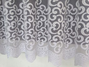 Mg Függöny jacquard 4463 Fehér 390X180cm Kész Szalaggal K