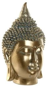 Dekoratív Buddha fej antikolt arany 28 cm