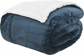 vidaXL Dobós takaró Sötétkék 150 x 200 cm Gyapjú