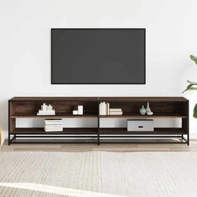 barna tölgy színű szerelt fa TV-szekrény 180,5 x 40 x 46 cm