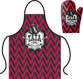 Anyák Napi Ajándék kötény Apáknak Szett