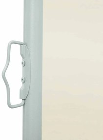 krémszínű kihúzható oldalsó teraszi napellenző 170 x 300 cm