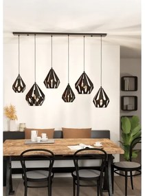 Eglo 43846 - Csillár zsinóron CARLTON 6xE27/40W/230V