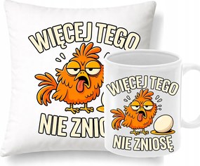 Párna Bögre Vicces Ajándék Szett Többet Nem bírok ki a tyúkkal