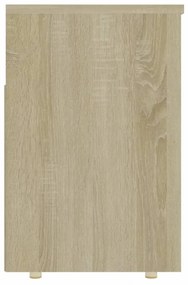 sonoma tölgy színű szerelt fa cipőtároló pad 105 x 30 x 45 cm