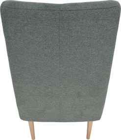 Füles fotel, mentol/tölgy, SAMY