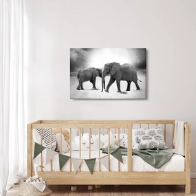 Elefántok képe (90x60 cm)