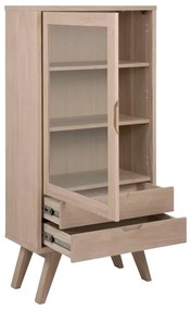 Tálalószekrény tölgyfa dekorral 72x145 cm A-Line - Actona