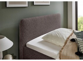 Antracitszürke kárpitozott franciaágy ágyrács nélkül 160x200 cm Primo – Meise Möbel