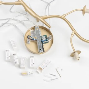 Brilagi - LED Csillár zsinóron MISTEL 6xG9/3W/230V arany/fehér