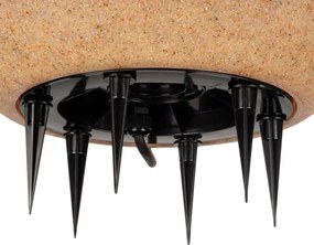 Kanlux 45937 - Kültéri lámpa STONO 1xE27/20W/230V átm. 50 cm IP65 bézs