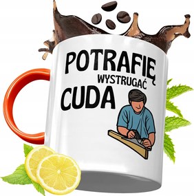 Narancssárga Bögre Asztalos Ácsoknak Ajándék fényképes nyomattal