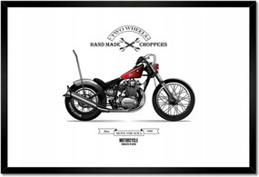 Poszterek keretben 60x40 Motorkerékpár Antik Vintage